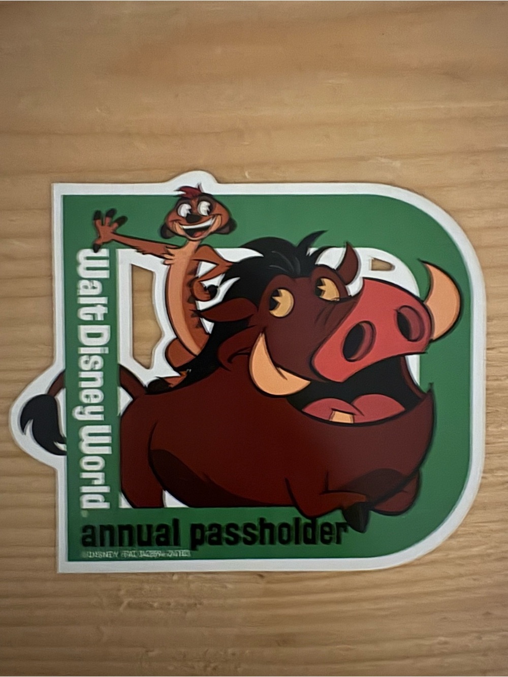 Walt Disney World Annual Passholder Disney Pumbaa & Timon Magnet